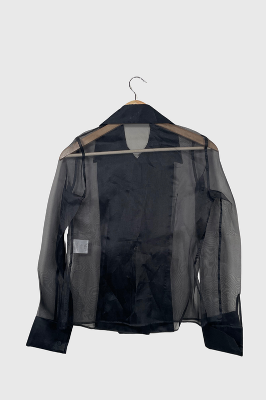 GUCCI Seidenbluse schwarz | 32