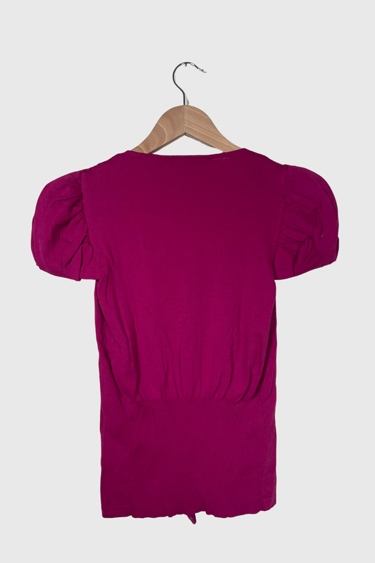 CHRISTIAN DIOR Strickshirt magenta | 32