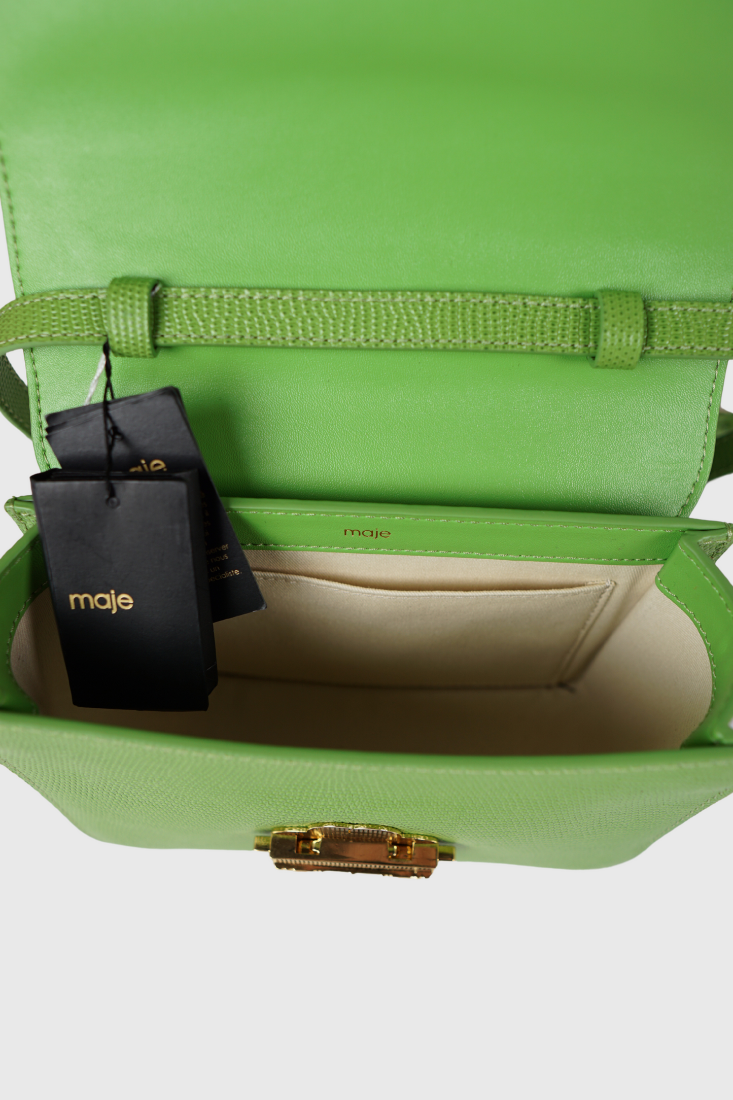 MAJE Clover Mini Lizard Tasche