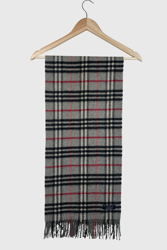 BURBERRY Kaschmir Schal grau