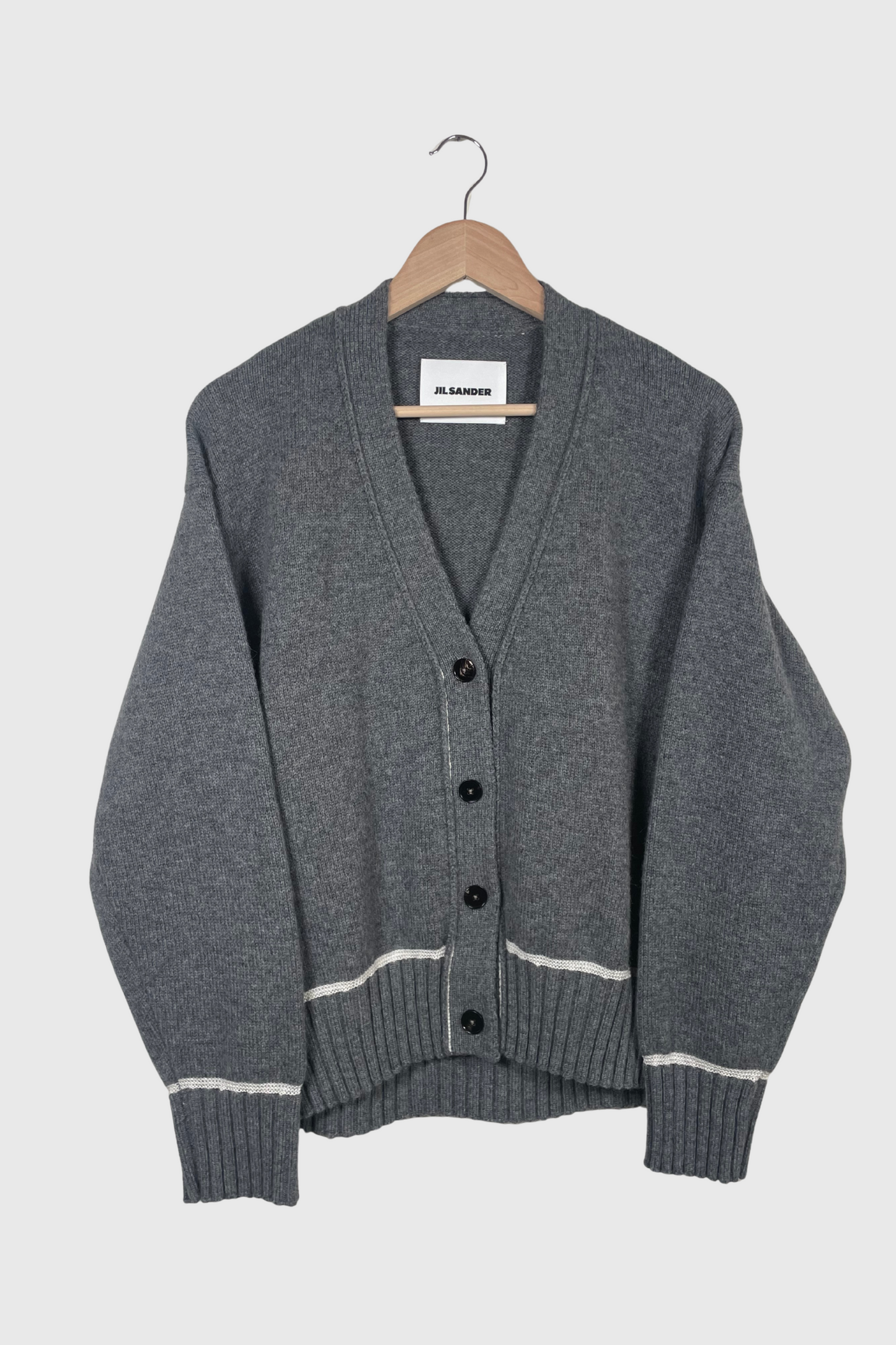 JIL SANDER Strickjacke grau | 36