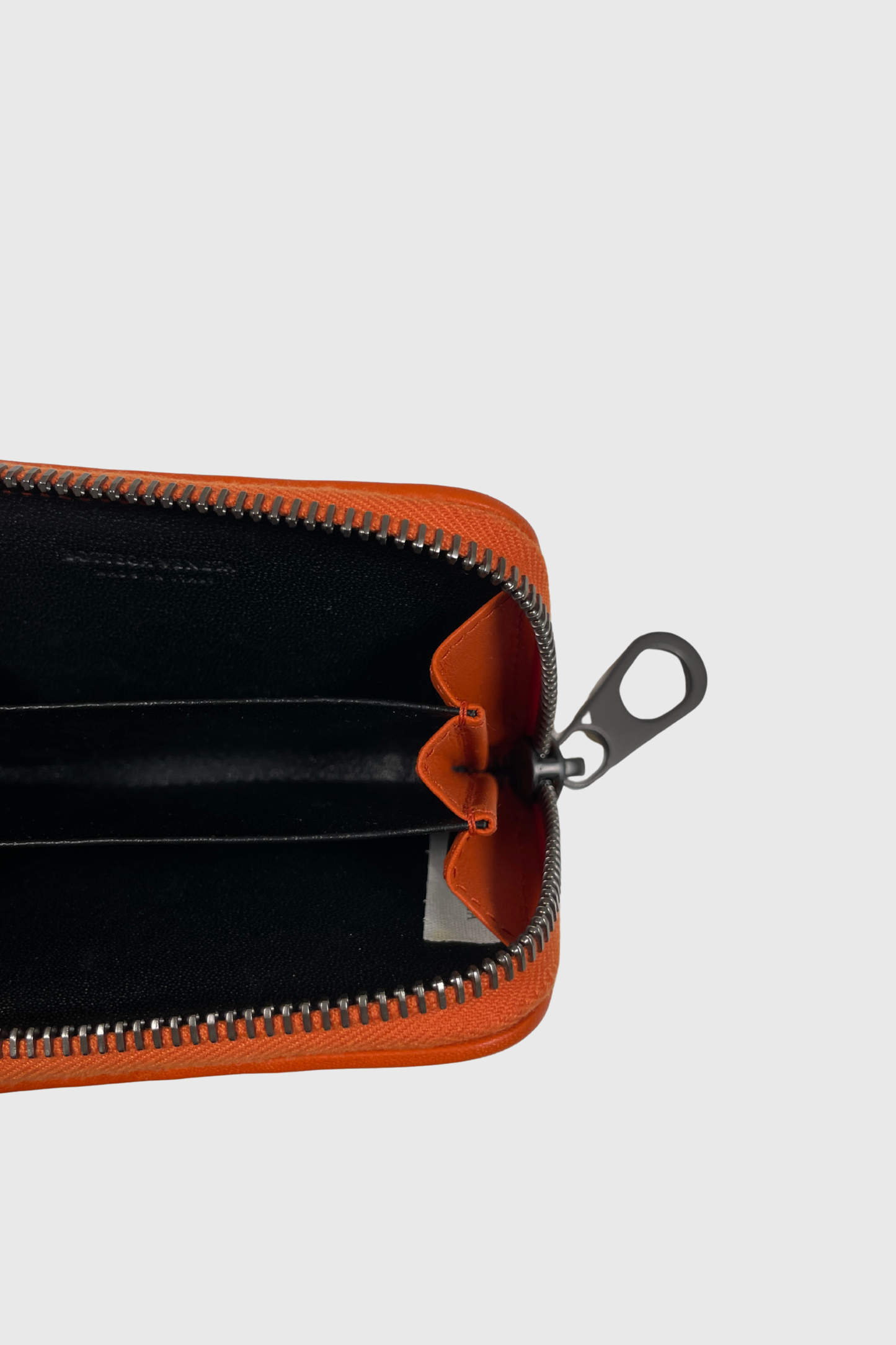 BOTTEGA VENETA Intrecciato Zip Wallet orange