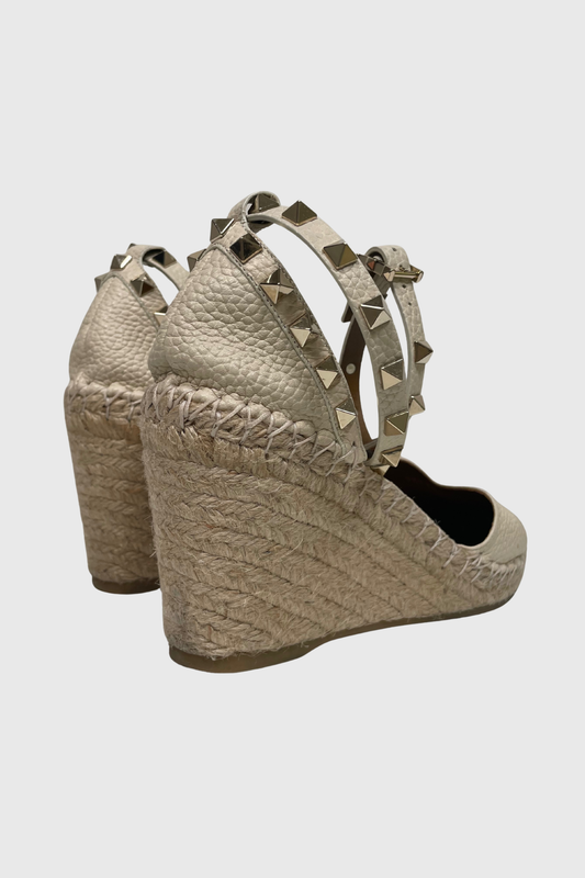 VALENTINO GARAVANI Rockstud Espadrille-Wedges | 37