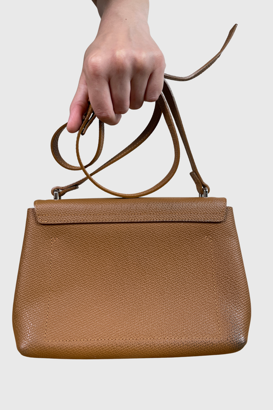LONGCHAMP Le Roseau Crossbody camel