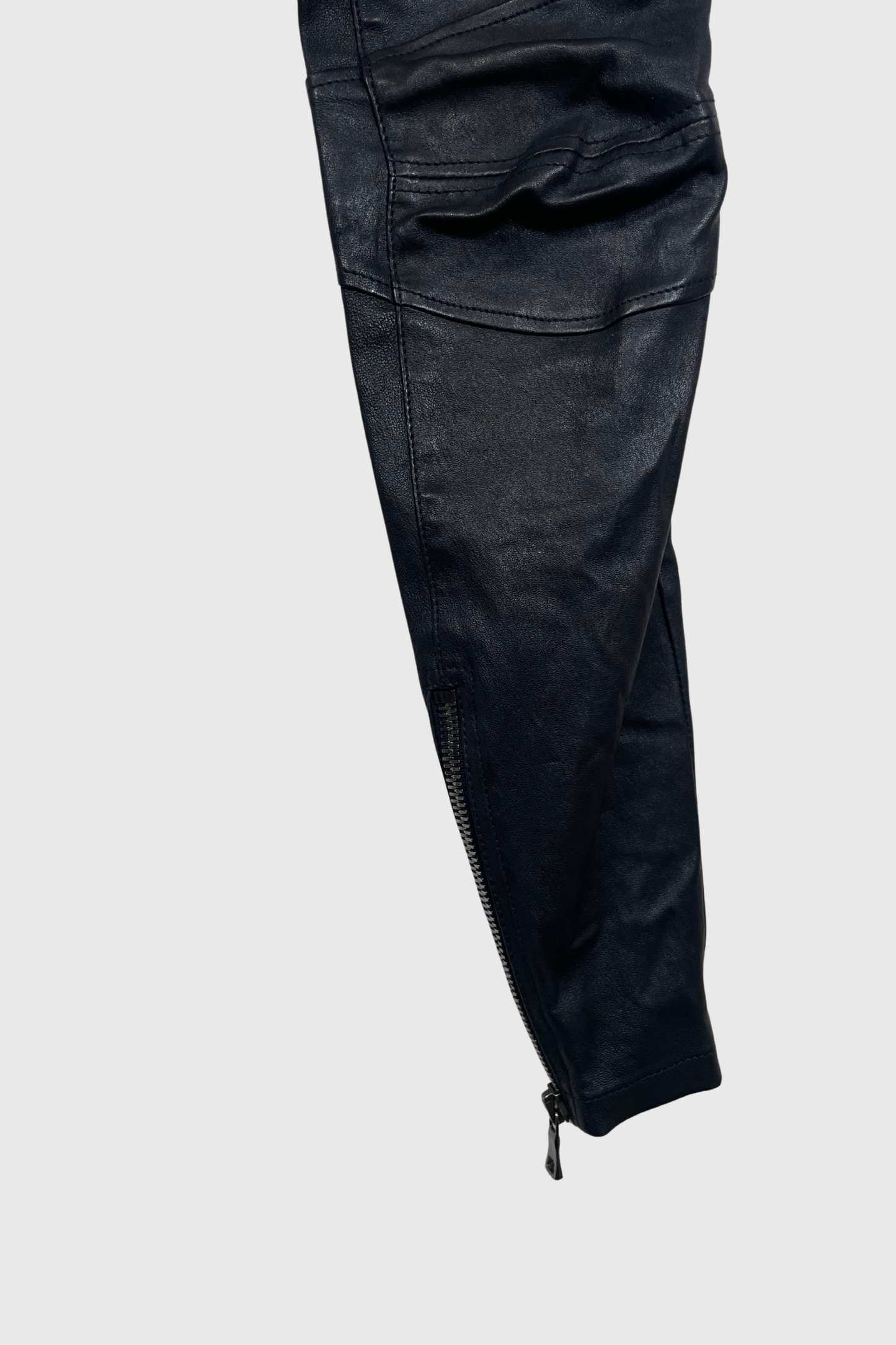 BALMAIN Lederhose schwarz | 32