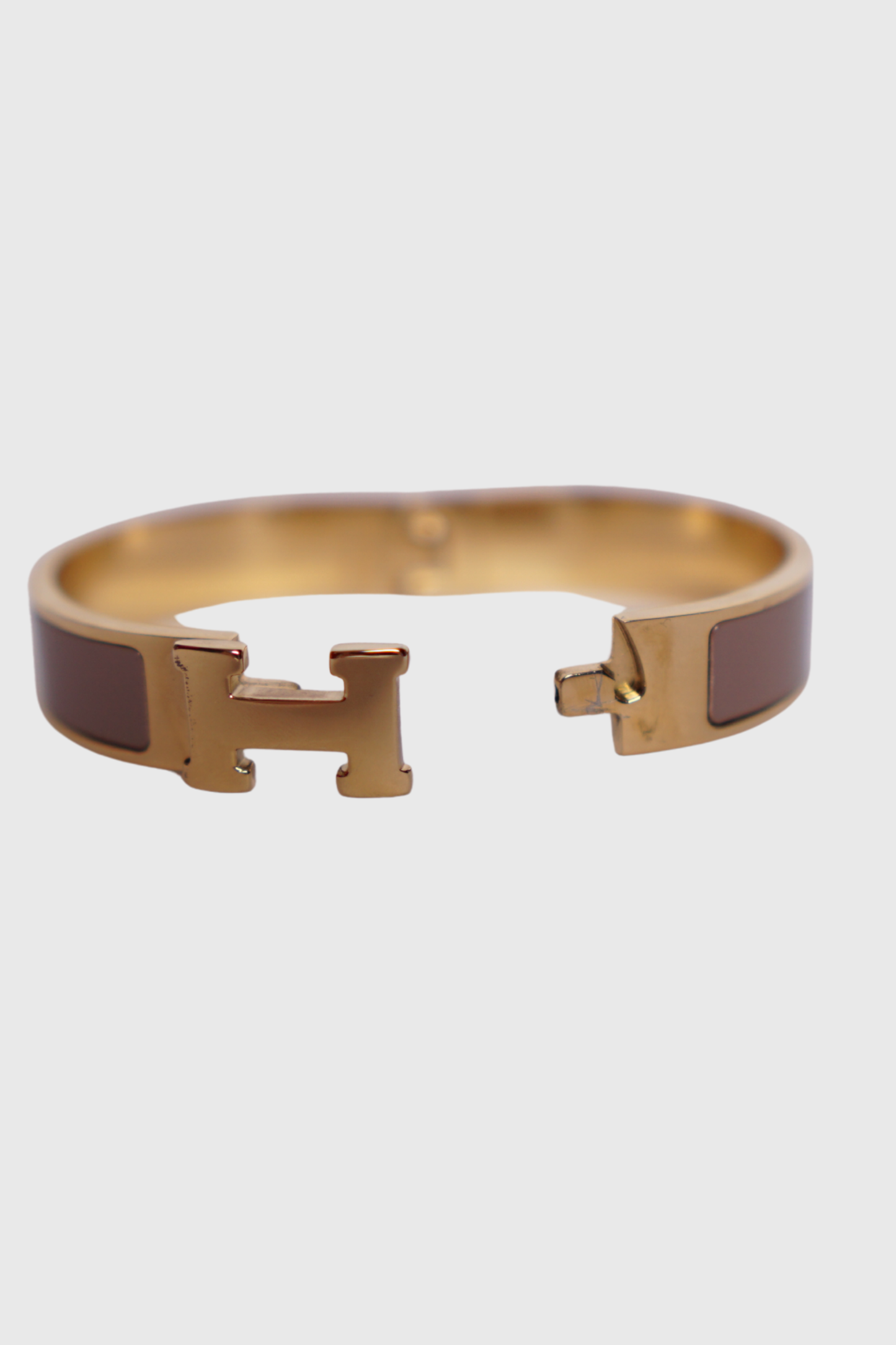 HERMÈS Clic H Armreif marron glace