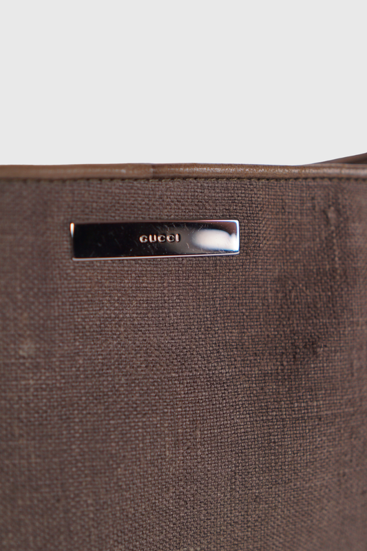 GUCCI Canvas Schultertasche