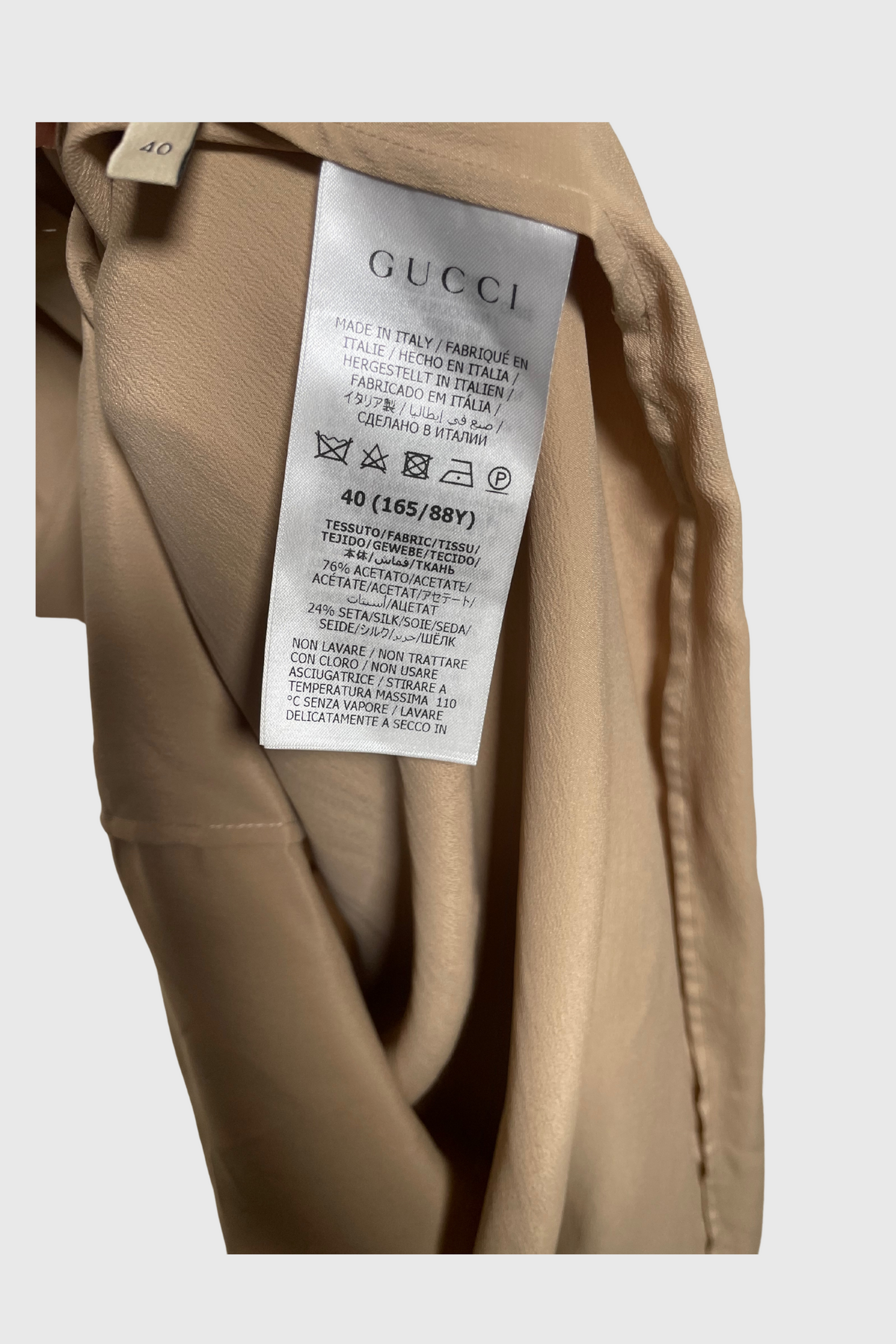 GUCCI Slipdress beige | 34