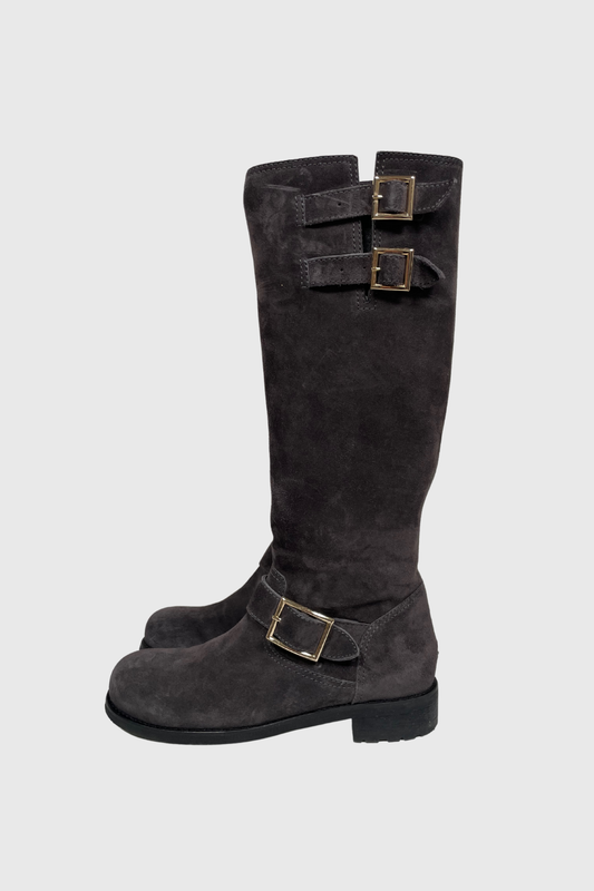 JIMMY CHOO Yule Stiefel grey | 38,5