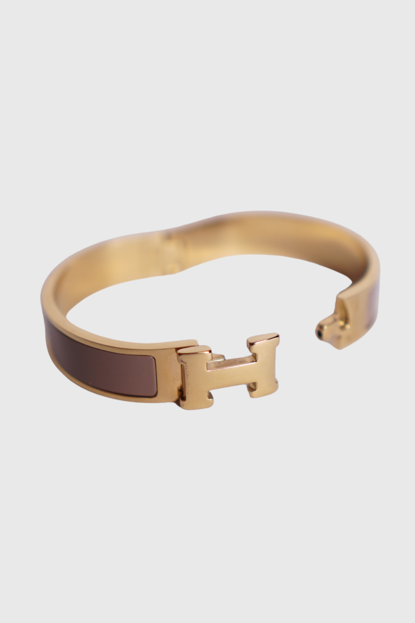 HERMÈS Clic H Armreif marron glace