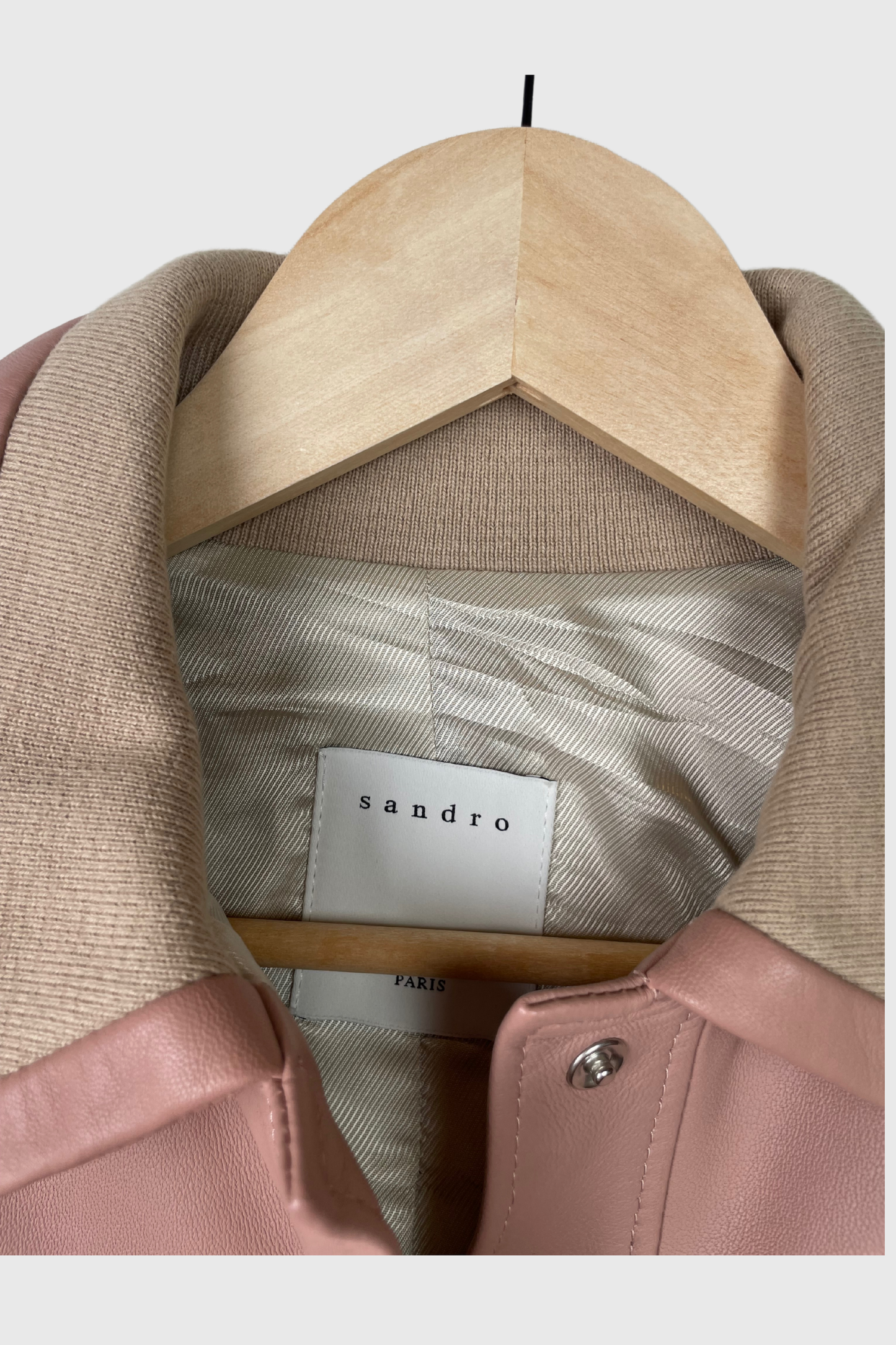 SANDRO Lederjacke rosa | 38