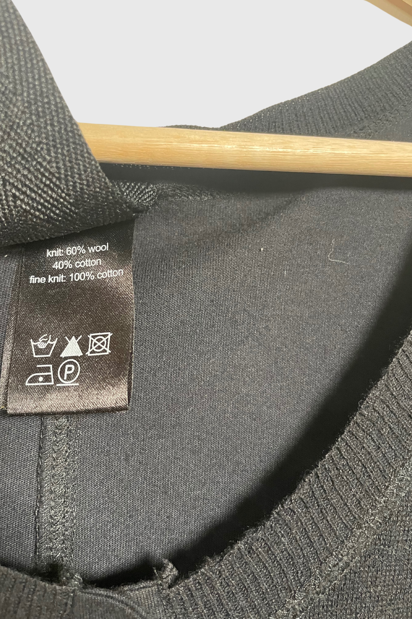 RUNDHOLZ Strickmantel schwarz | L
