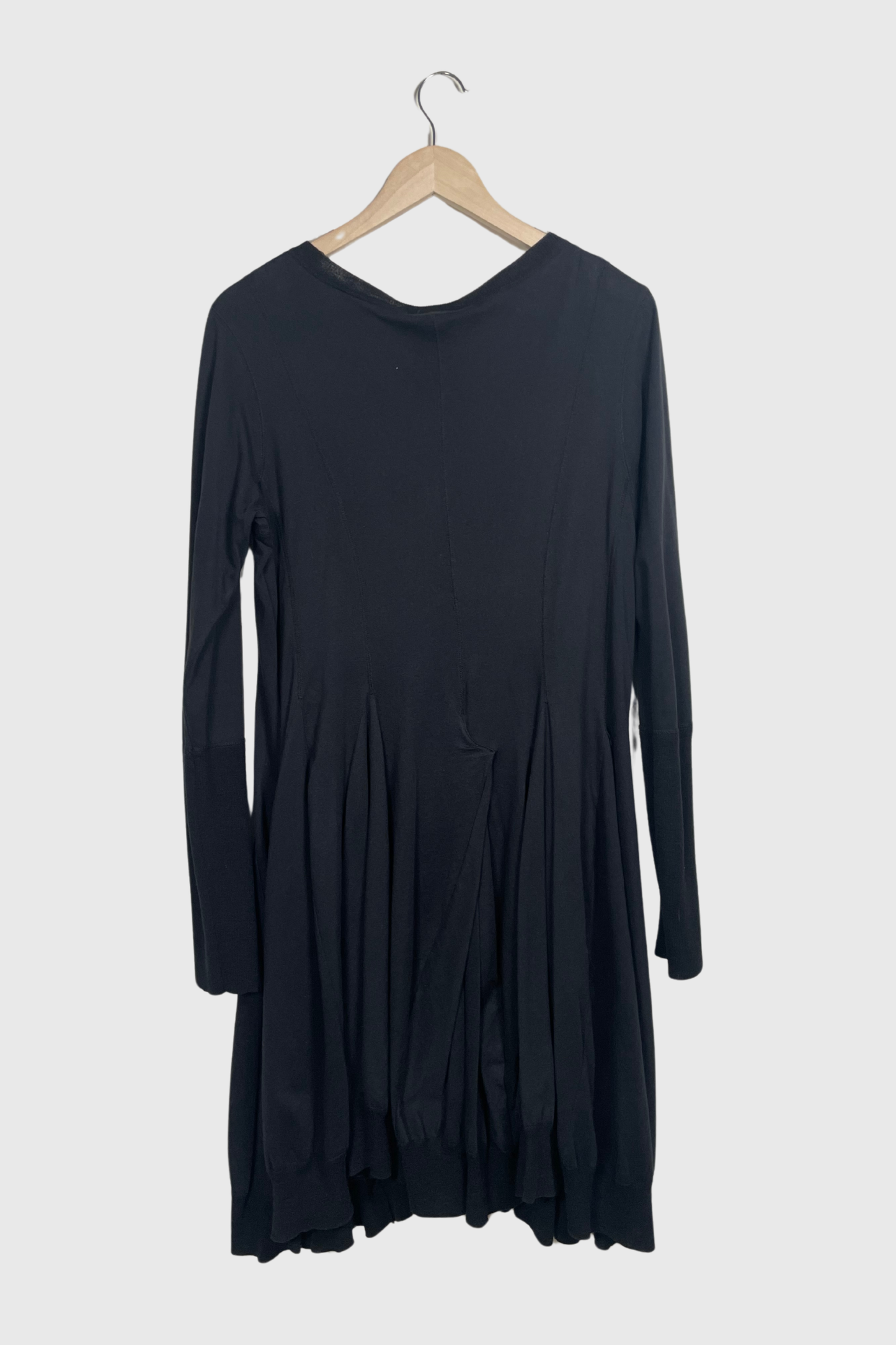 RUNDHOLZ Strickmantel schwarz | L