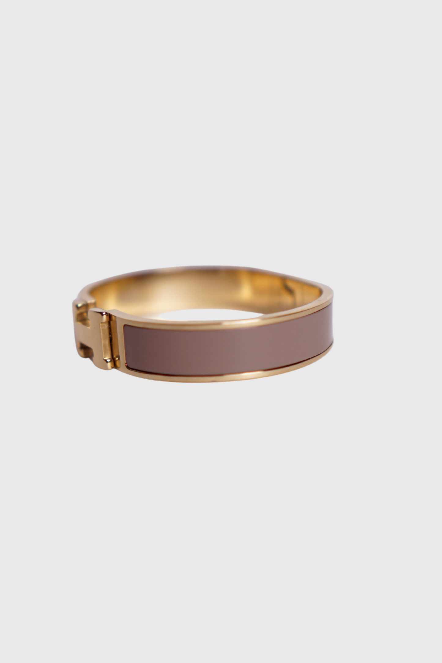 HERMÈS Clic H Armreif marron glace
