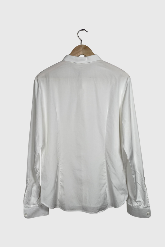 PRADA Hemd aus Baumwoll-Popeline weiß | 42