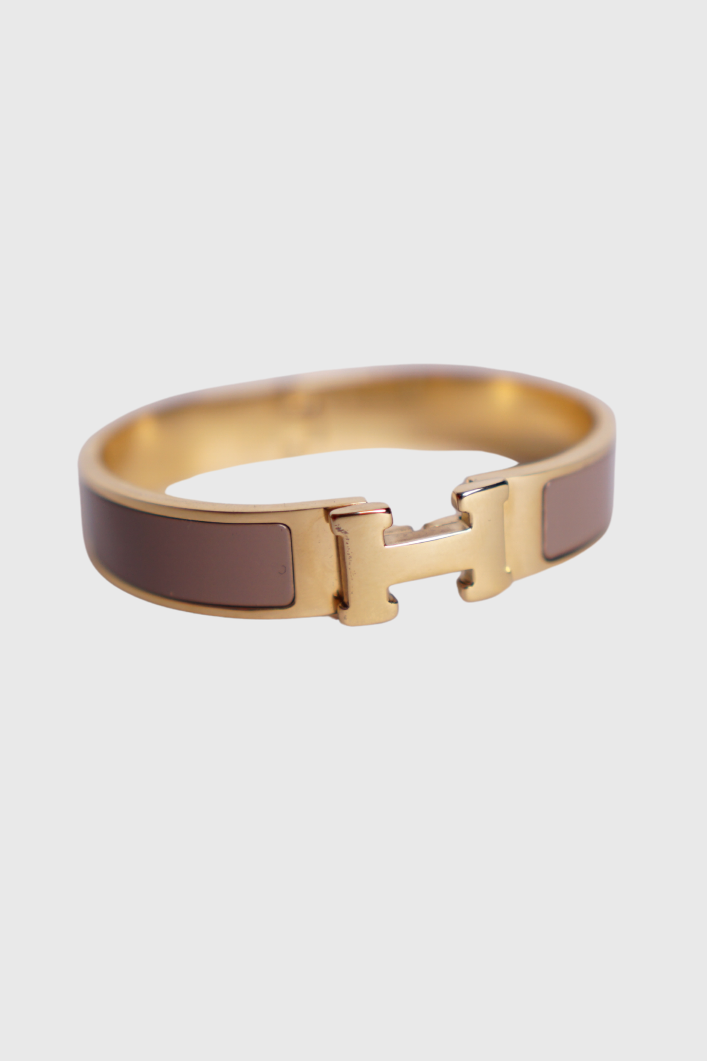 HERMÈS Clic H Armreif marron glace