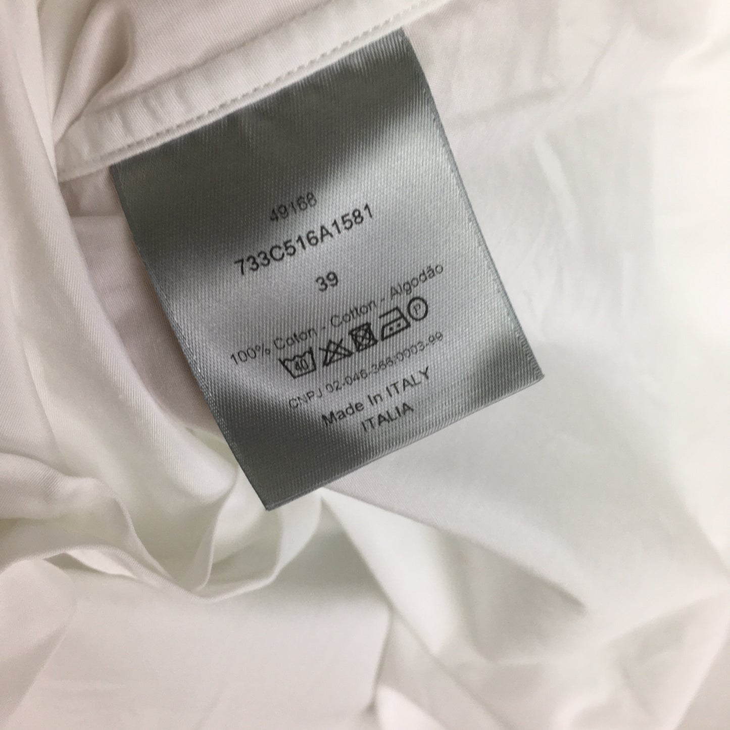 DIOR Hemd mit Offizierskragen weiß | 39