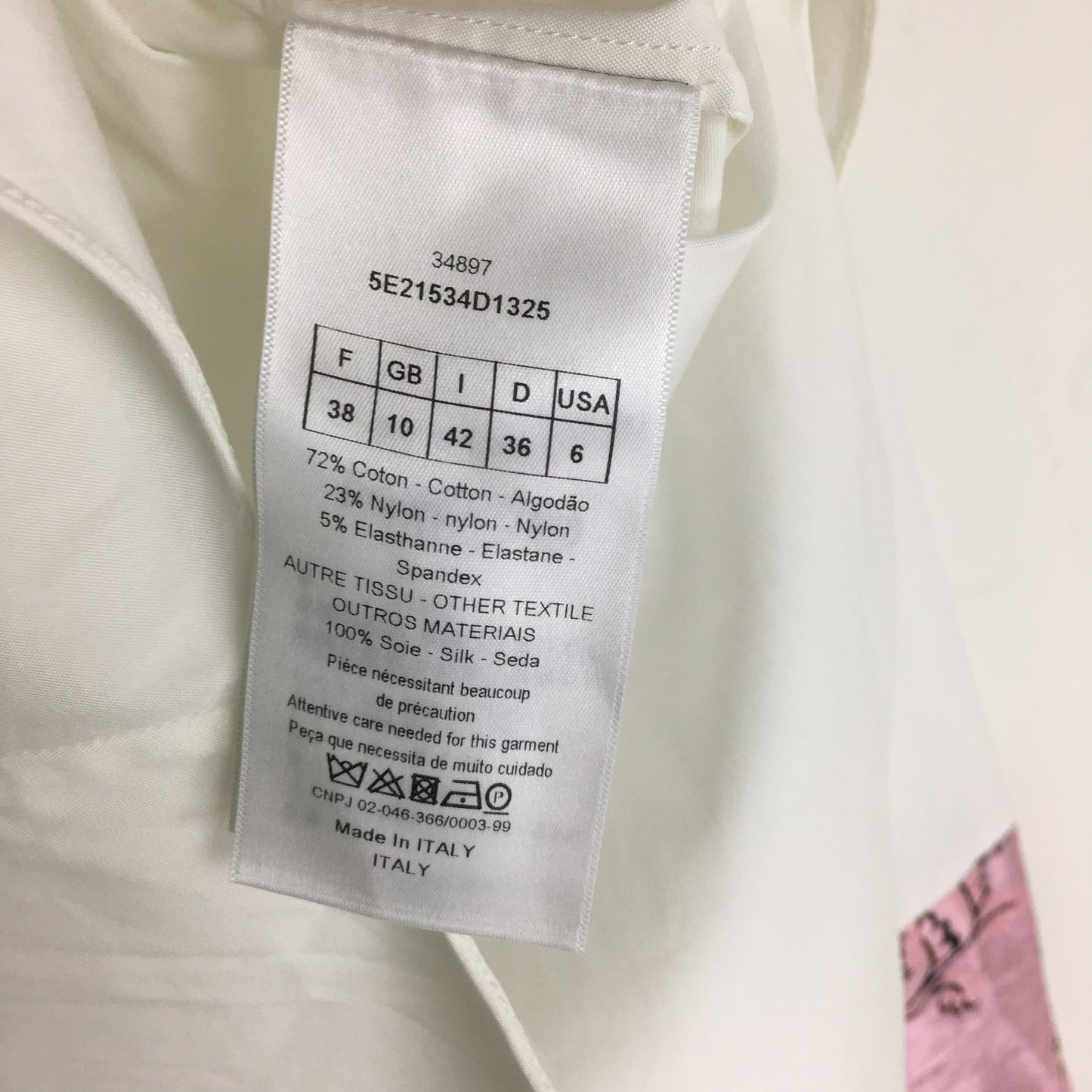 CHRISTIAN DIOR Bluse mit Bündchen | 36