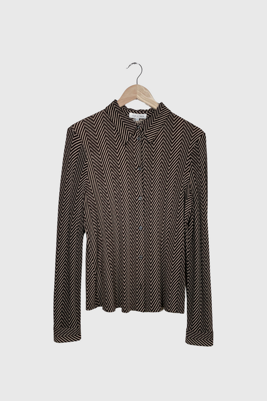 CELINE Bluse gemustert | L