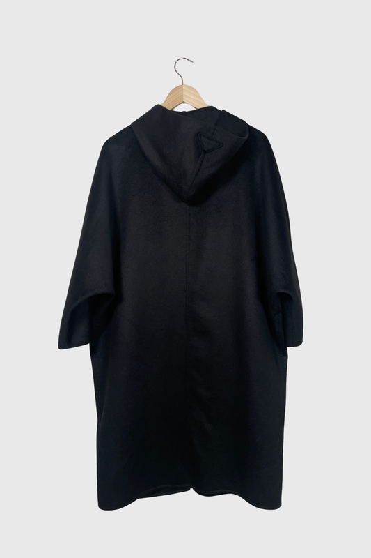 PRADA Mantel mit Kapuze F/W 2020 schwarz | 36