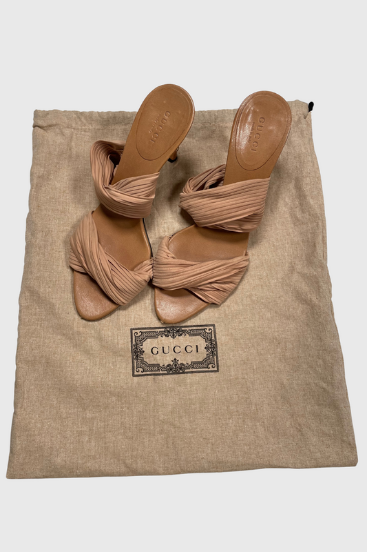GUCCI Bamboo Sandalen beige | 37