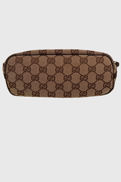 Gucci GG Canvas Boat Baguette Tasche