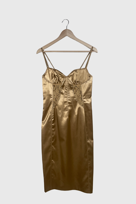 DOLCE & GABBANA Kleid gold | 36
