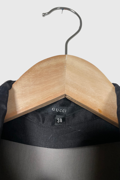GUCCI Seidenbluse schwarz | 32