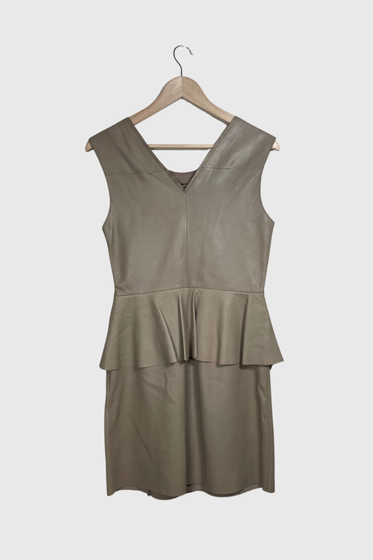 HOTEL PARTICULIER Lederkleid | XS