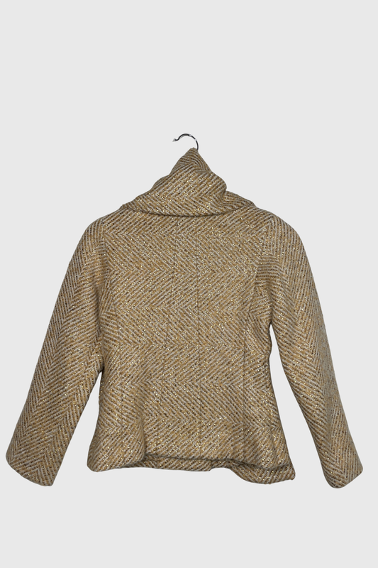 CHANEL Tweed Blazer mit Stola | 32