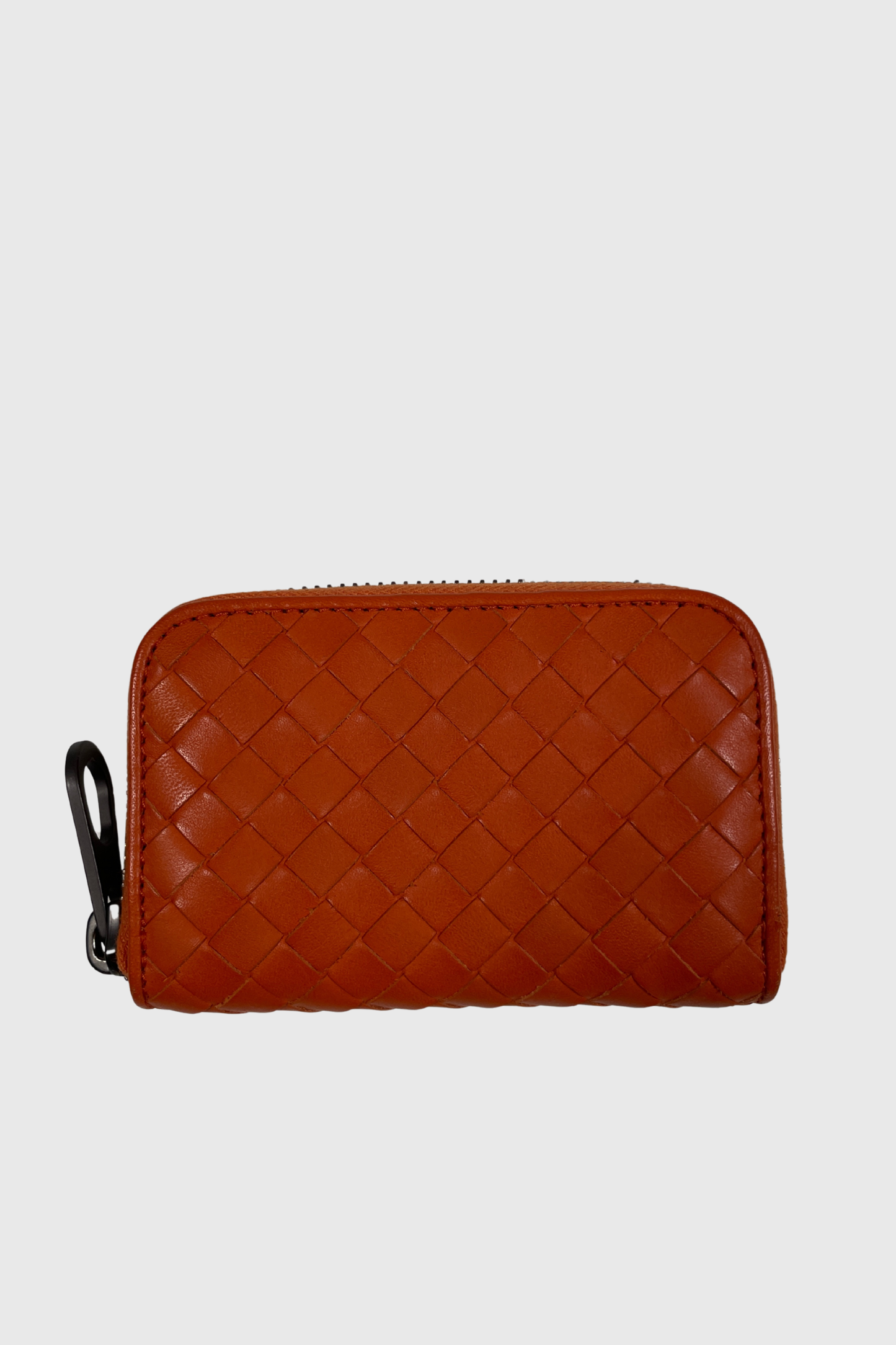 BOTTEGA VENETA Intrecciato Zip Wallet orange