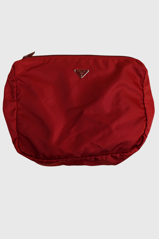 PRADA Nylon Necessaire rot