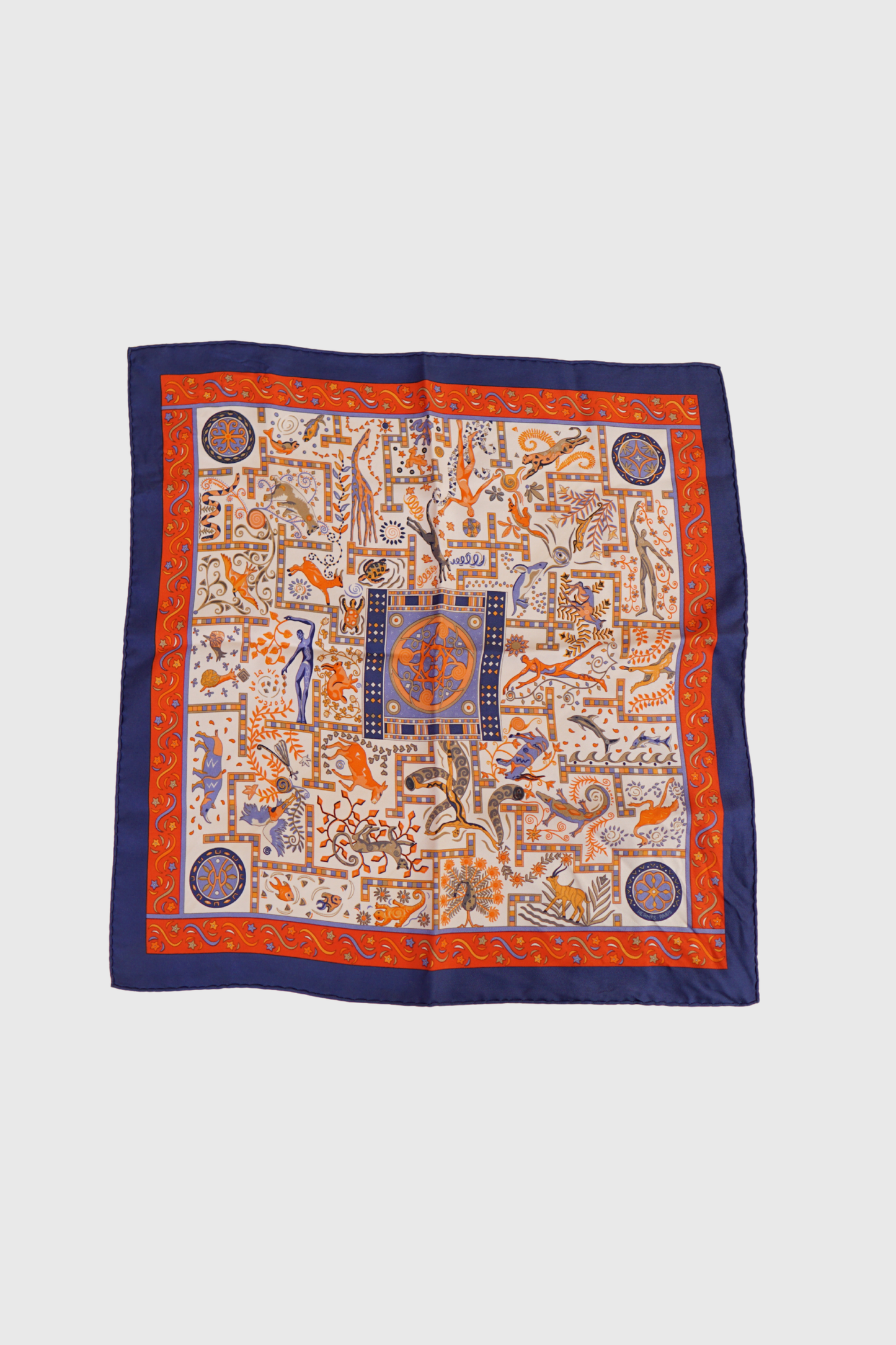 HERMÈS Forces de la vie Seidentuch