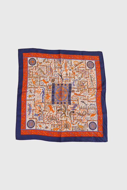 HERMÈS Forces de la vie Seidentuch