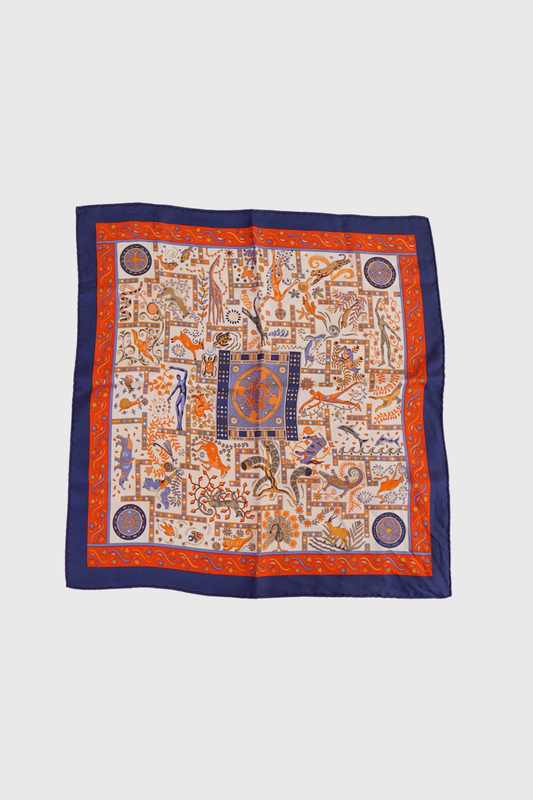 HERMÈS Forces de la vie Seidentuch