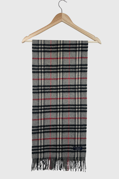 BURBERRY Kaschmir Schal grau