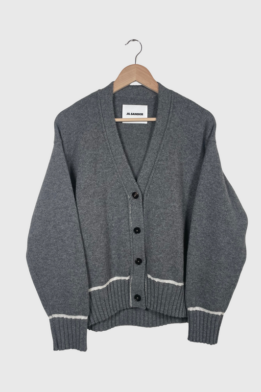 JIL SANDER Strickjacke grau | 36