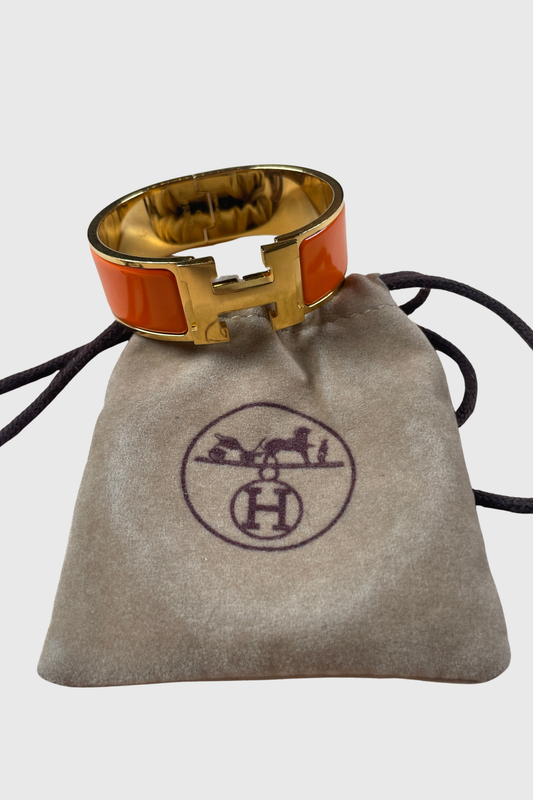 HERMÈS Clic Clac H orange