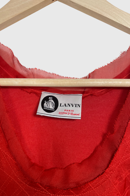 LANVIN Kleid rot | S