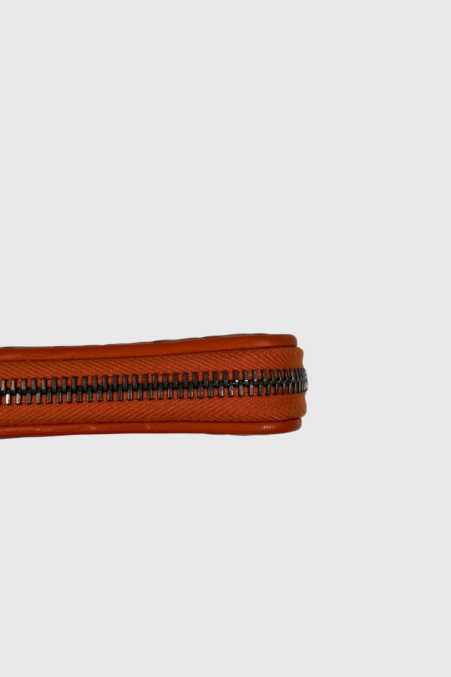 BOTTEGA VENETA Intrecciato Zip Wallet orange