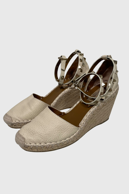 VALENTINO GARAVANI Rockstud Espadrille-Wedges | 37