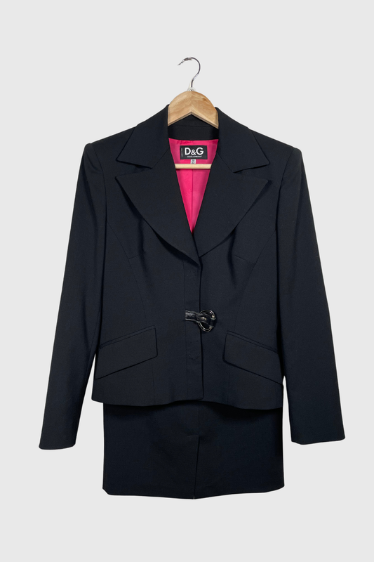 DOLCE & GABBANA Kostüm schwarz | 38