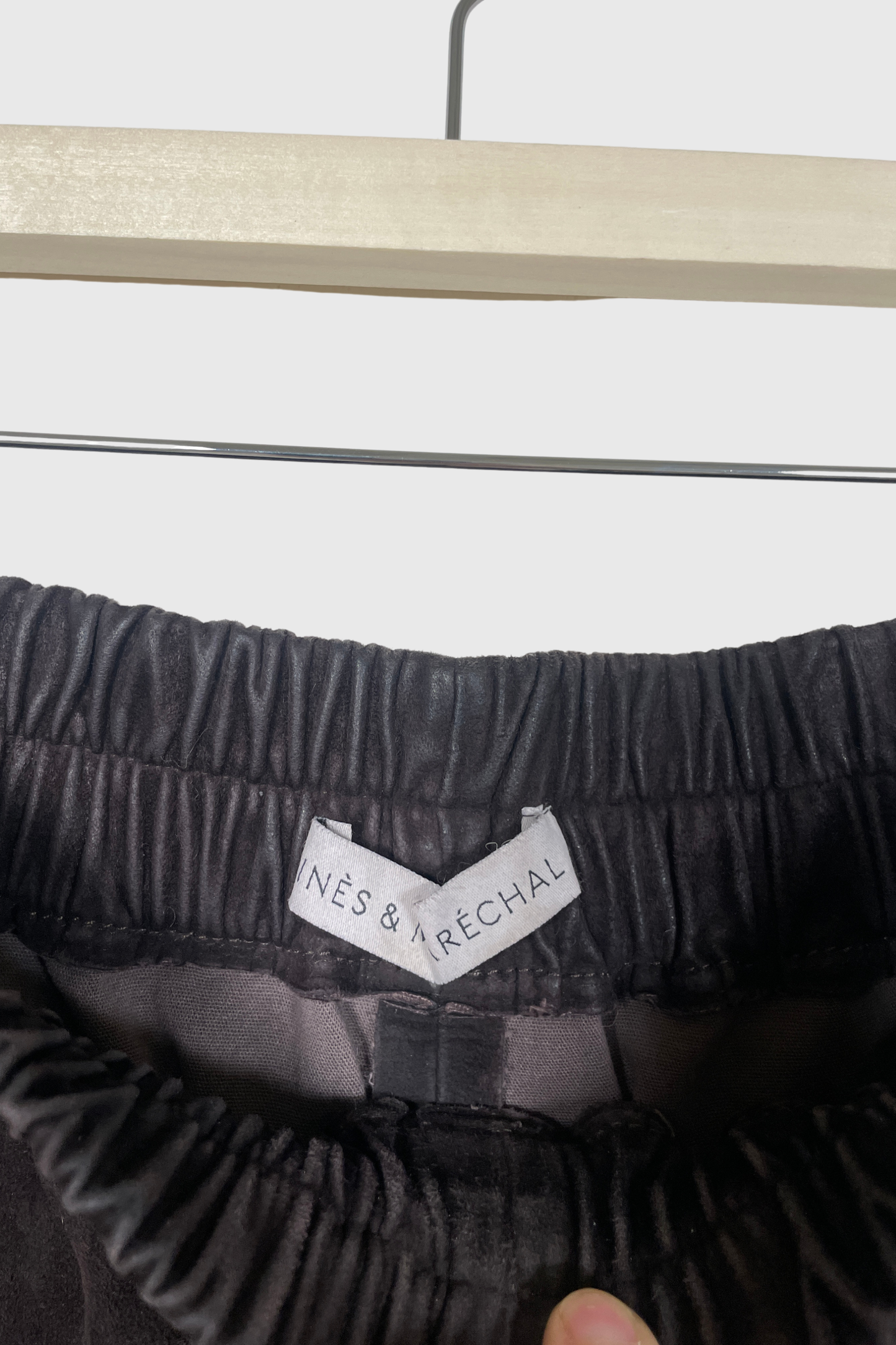 INES & MARECHAL Veloursleder Hose | 40