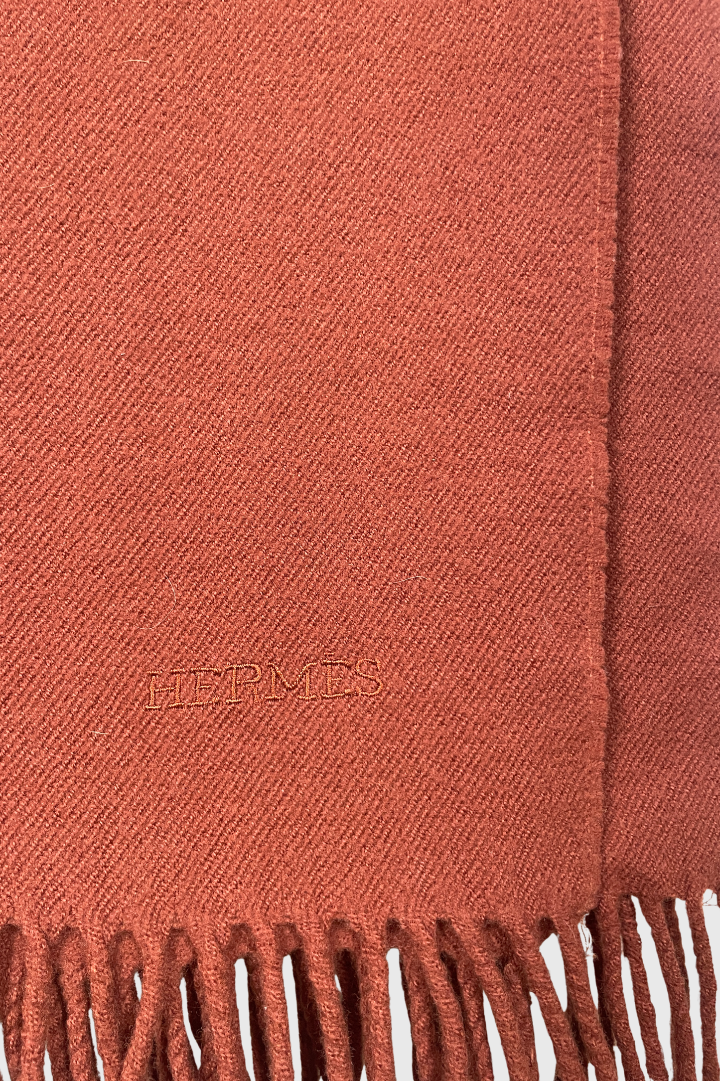 HERMÈS Schal Stola rostrot