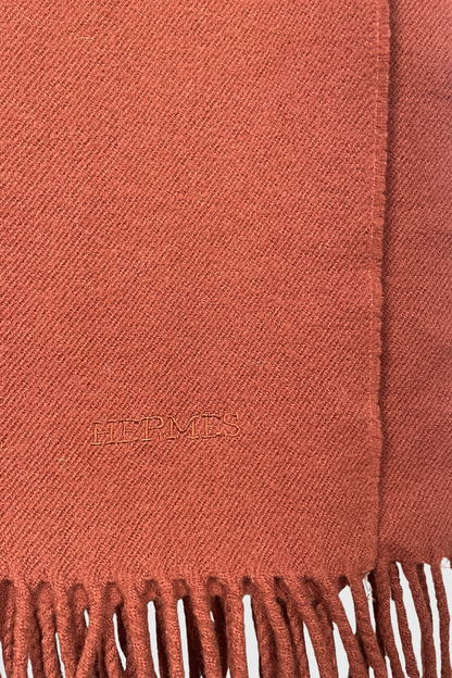 HERMÈS Schal Stola rostrot