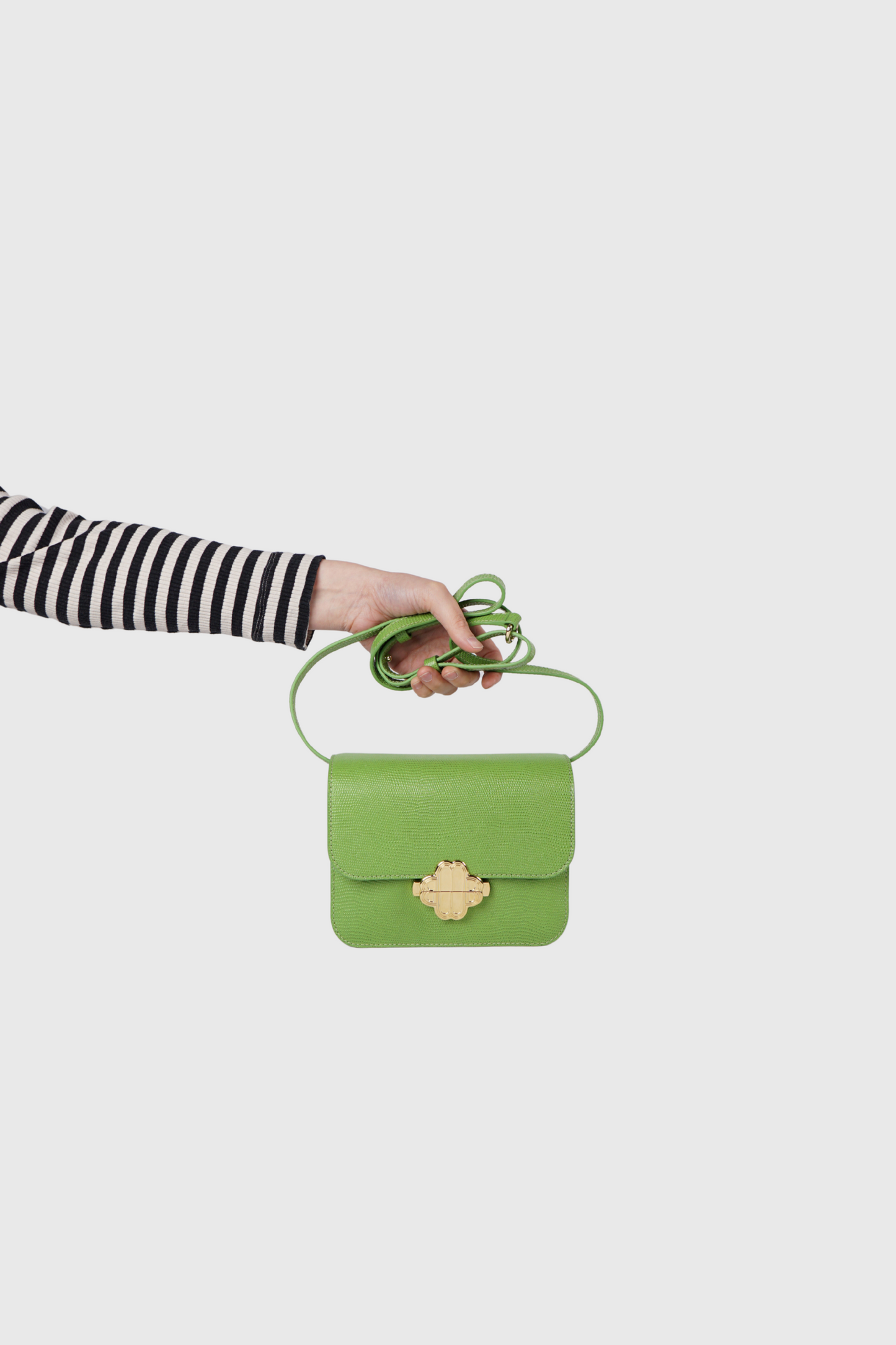 MAJE Clover Mini Lizard Tasche