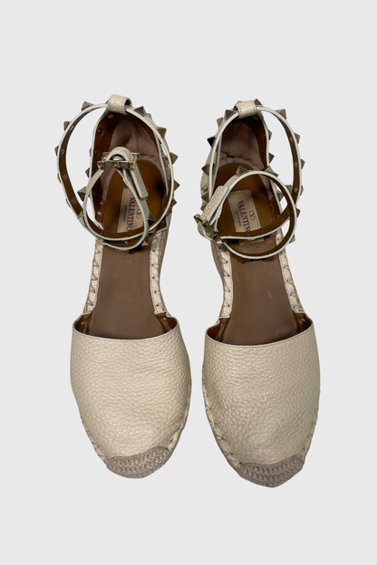 VALENTINO GARAVANI Rockstud Espadrille-Wedges | 37
