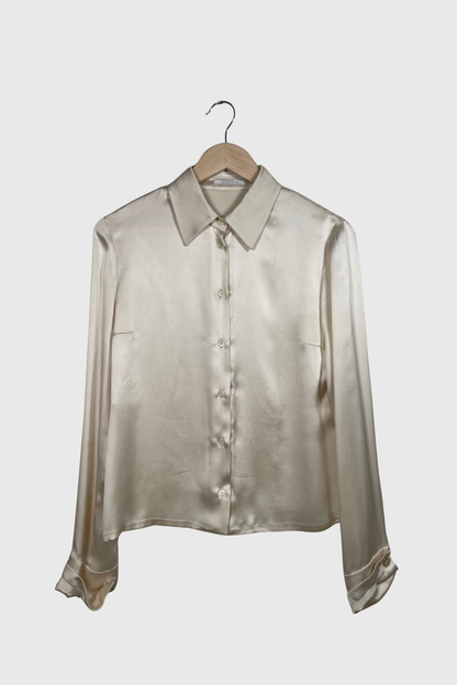 PRADA Seidenbluse ecru | 36