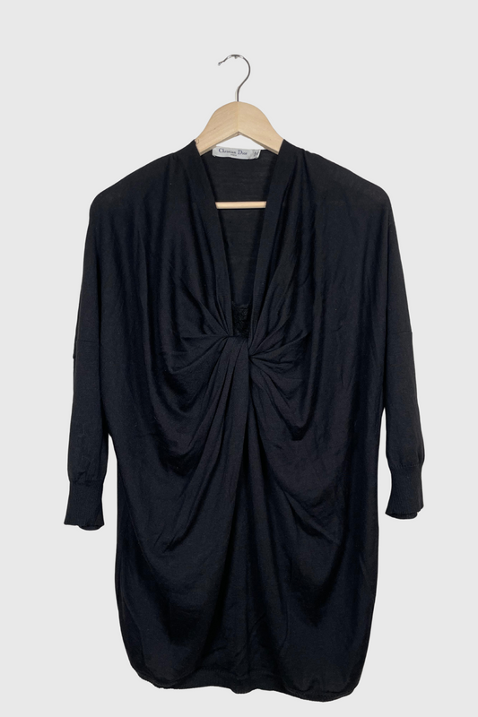 CHRISTIAN DIOR Pullover schwarz | S