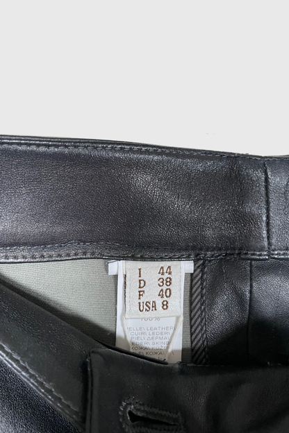BRUNELLO CUCINELLI Lederhose schwarz | 38
